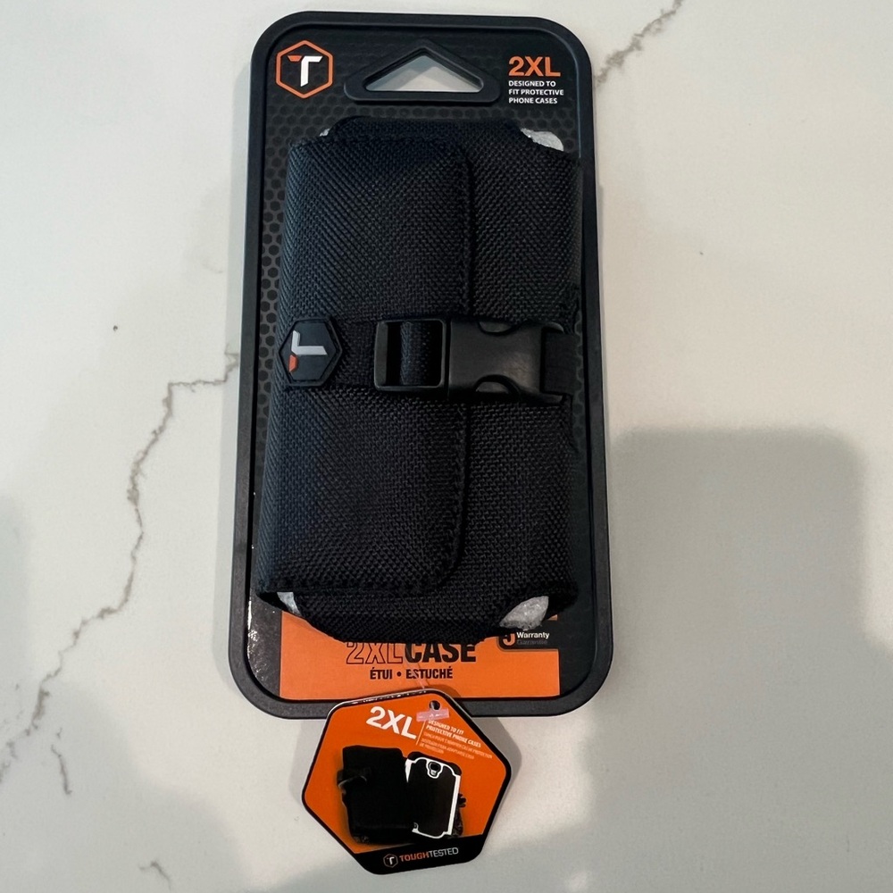 Rugged 2XL Black Phone Case Holster with Belt Clip